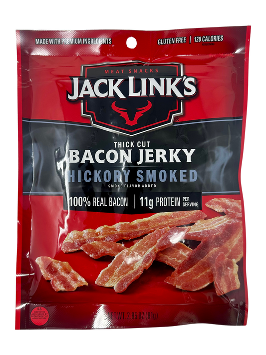 J.L. Lg Thick Cut Bacon Jerky Bag 2.85oz