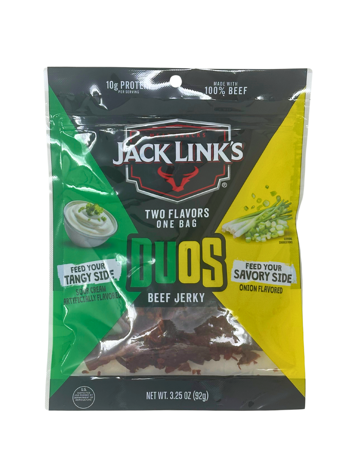 J.L. Lg Duos Sour Cream/Onion Jerky Bag 3.25oz