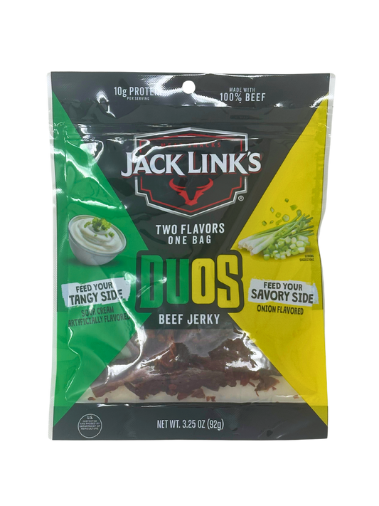 J.L. Lg Duos Sour Cream/Onion Jerky Bag 3.25oz