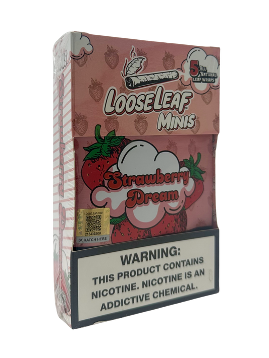 LooseLeaf Minis All Nat 5pk Wraps Straw Dream
