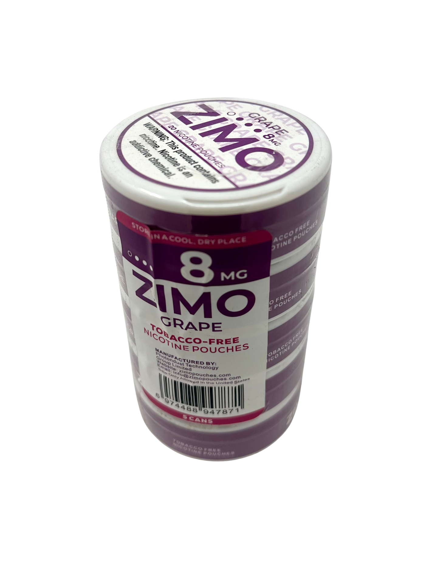 ZIMO Nicotine Pouches 8mg Grape