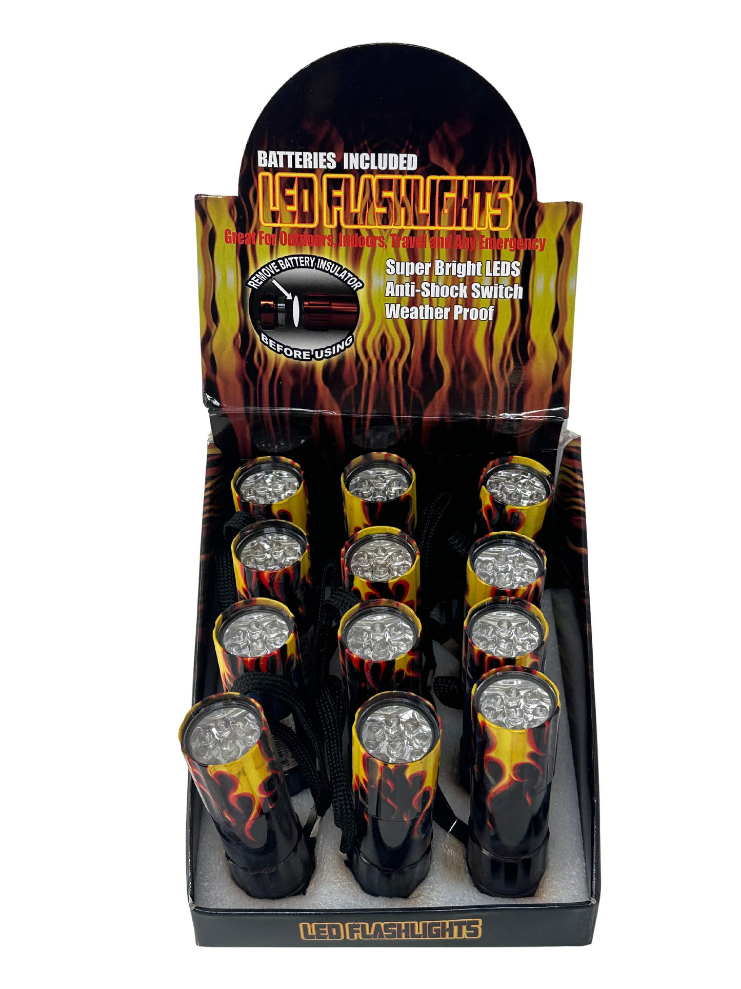 9LED Flame Flashlight