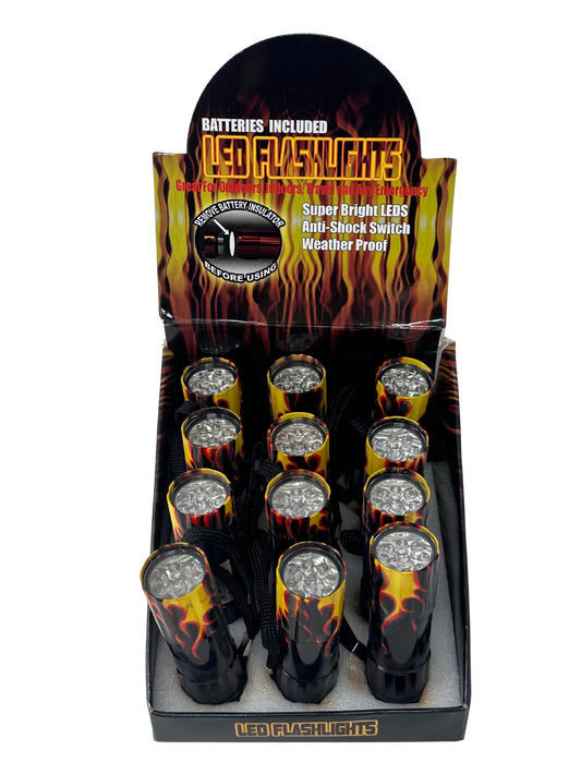 9LED Flame Flashlight