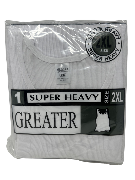 2X White A-Shirt