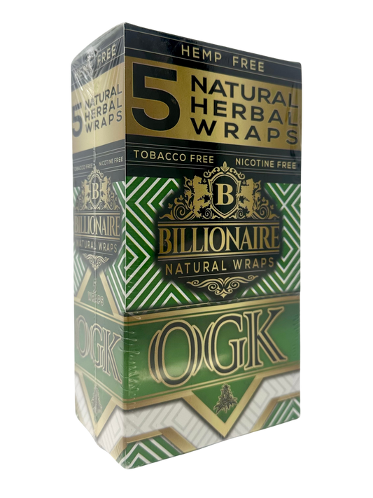 Billionaire Hemp Free Herbal Wrap 5pk  OGK