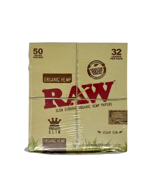 RAW Organic Hemp Papers Kingsize Slim