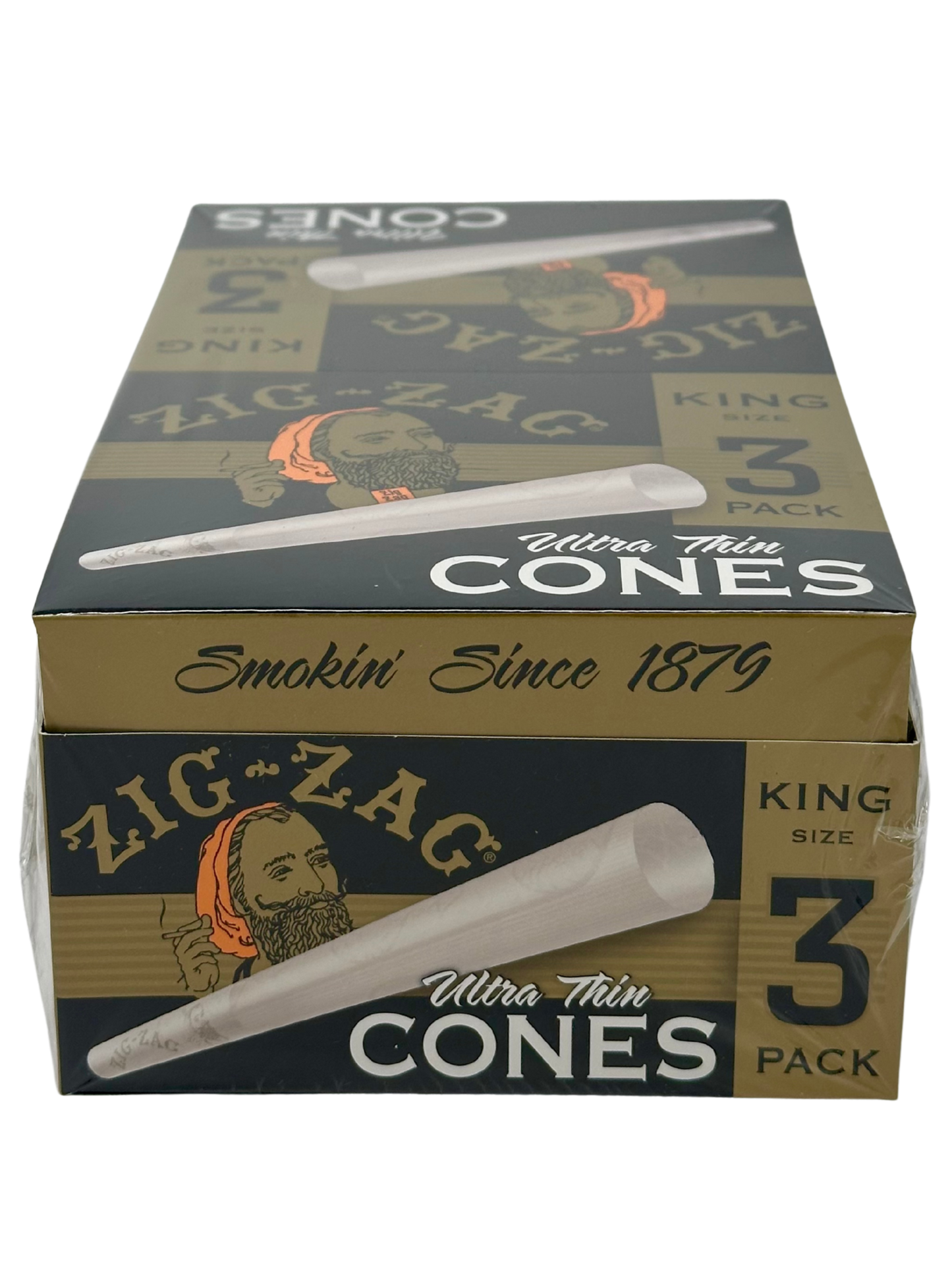 Zig-Zag 3pk King Size Cones