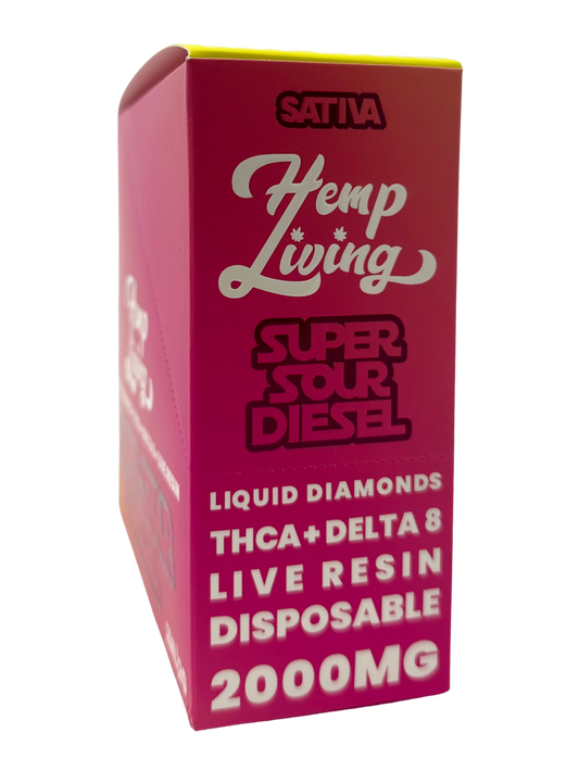 Hemp Living 2g D8 Disp Super Sour Diesel (Sat)