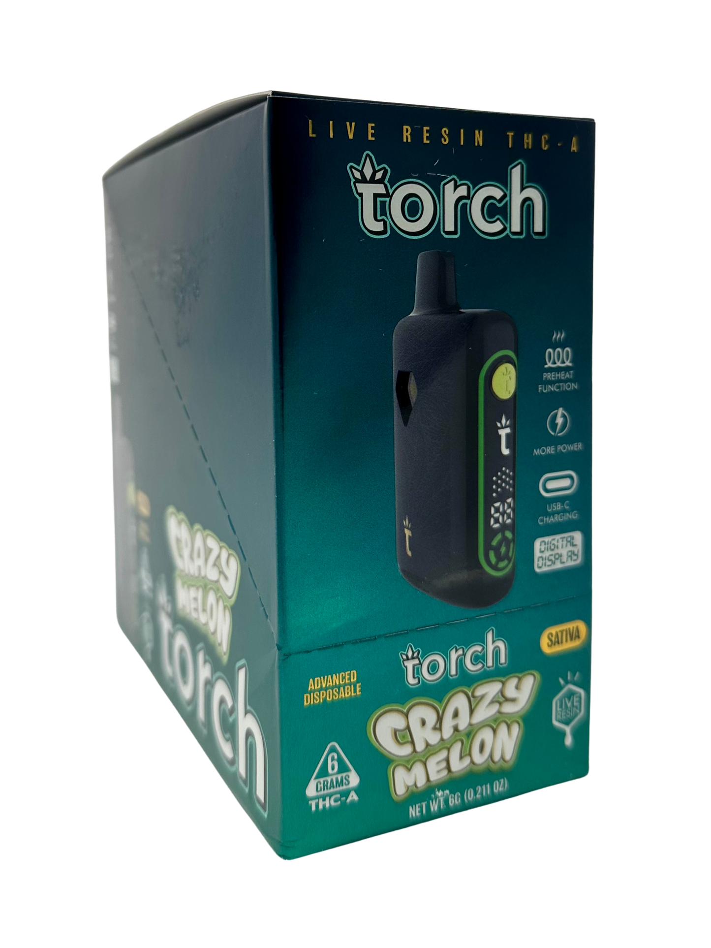 Torch 6g Pulse THC-A Live Resin Crazy Melon (Sat)