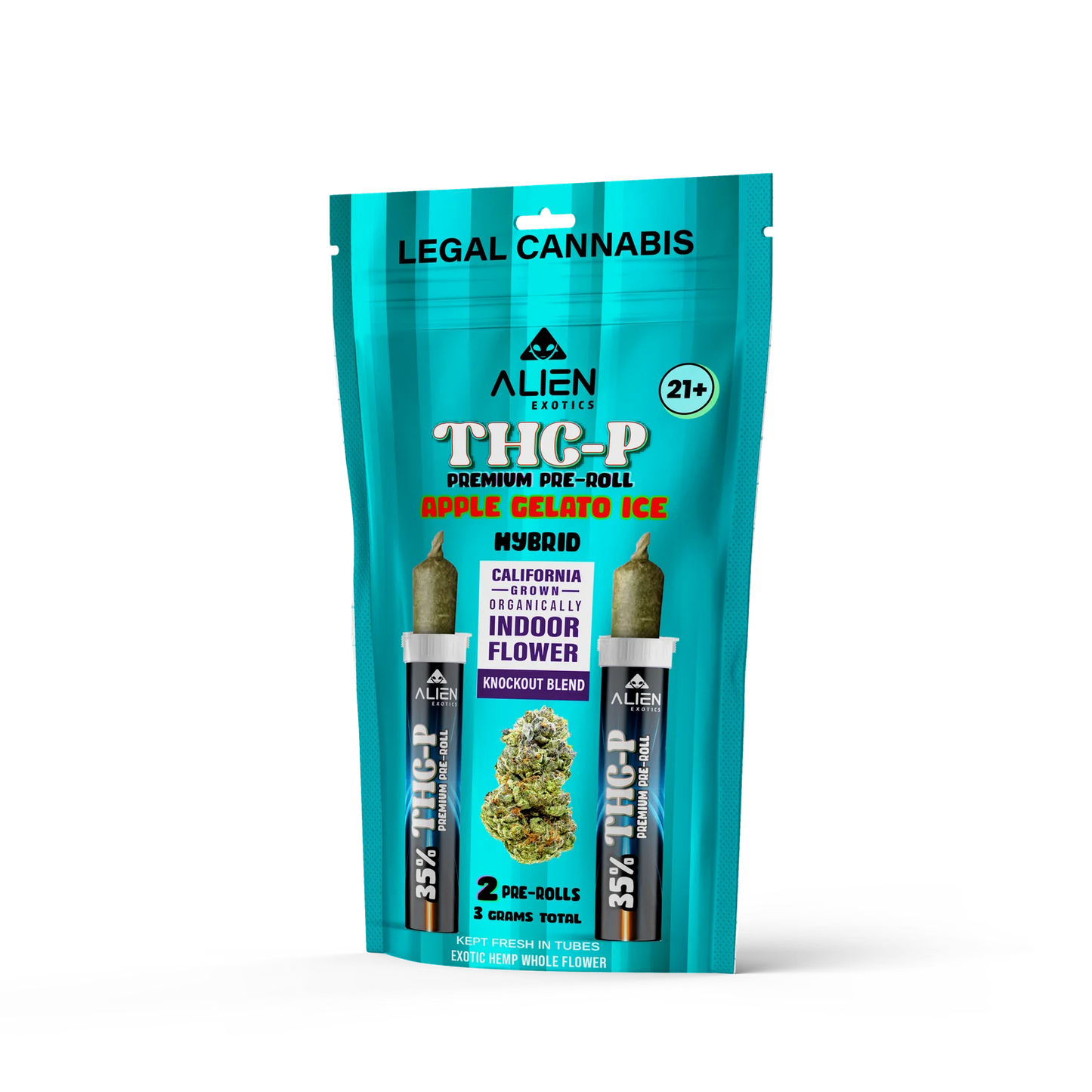 (Hyb) Alien Exotics Prem THC-P Pre-Roll Apple Gel Ice