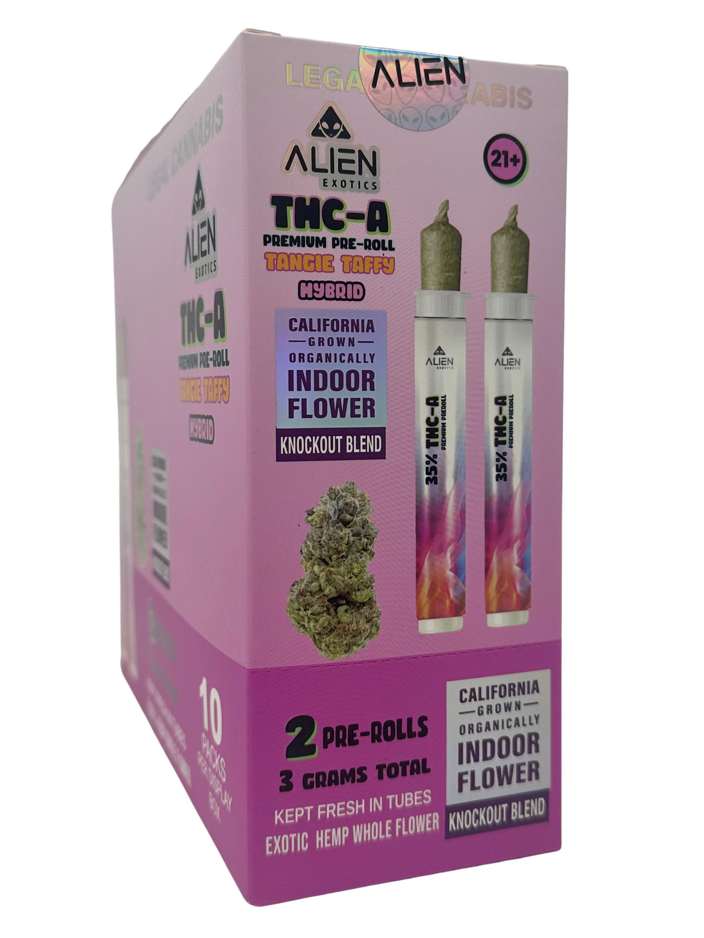 (Hyb) Alien Exotics Prem THC-A Pre-Roll Tangie Taffy