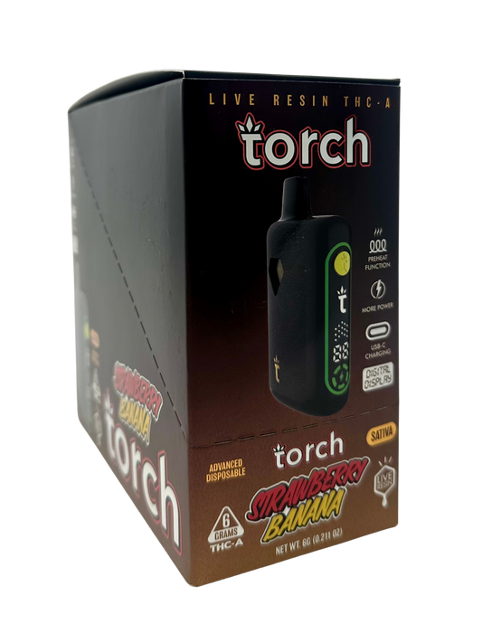 Torch 6g Pulse THC-A Live Resin Strawberry Banana(Sat)