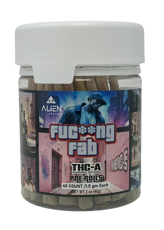Alien THC-A Pre-Roll Jars (40 x 1.5g) Fcking Fab(Sat)