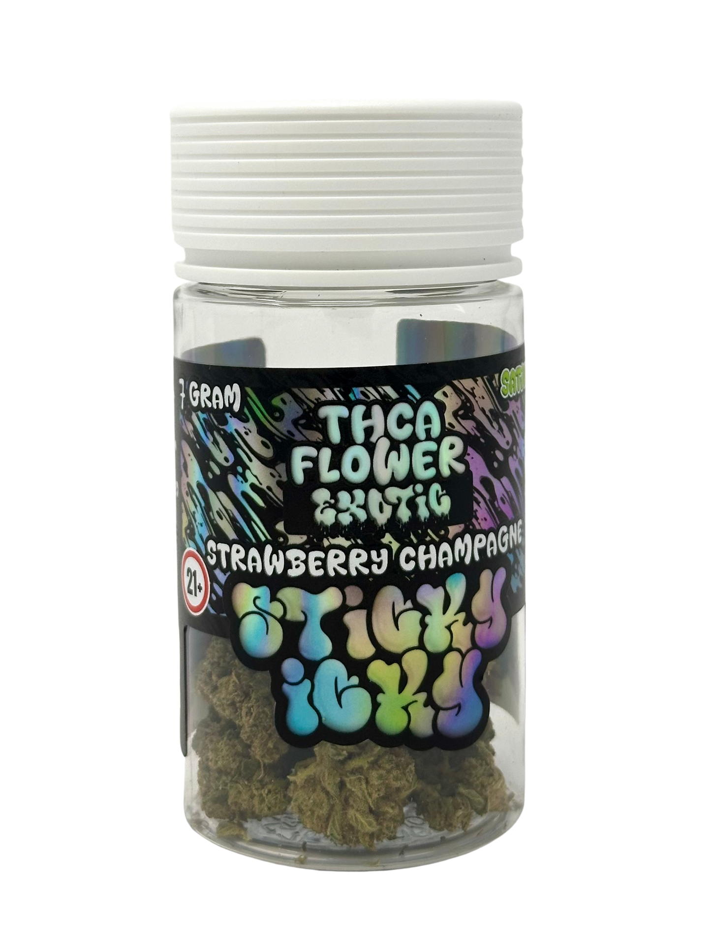 Sticky Icky THCA Exotic Flwr 7g Straw Champagne (Sat)