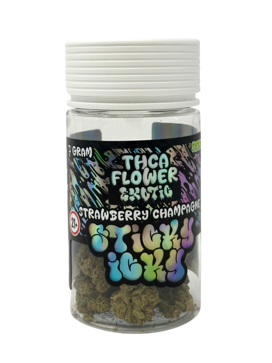 Sticky Icky THCA Exotic Flwr 7g Straw Champagne (Sat)