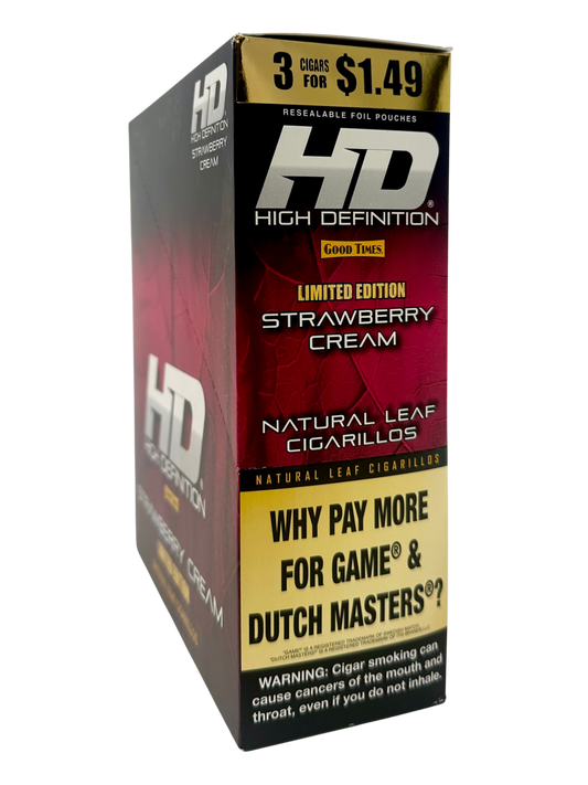 GT HD Strawberry Cream Cigars 3/1.49