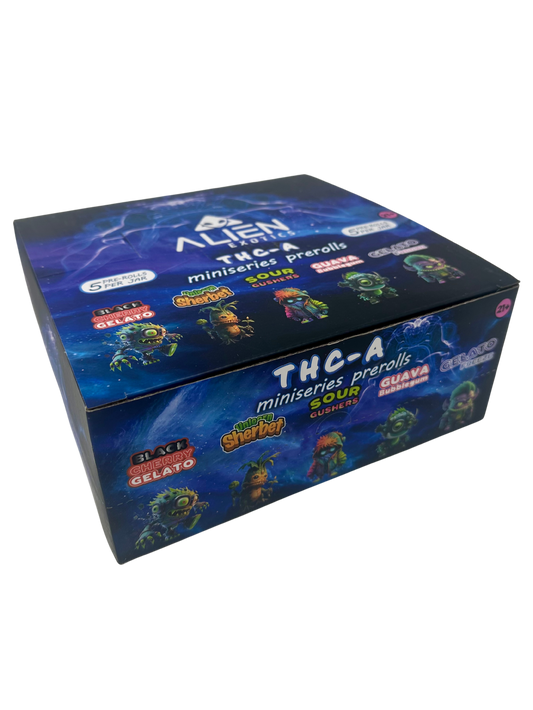 Blue Alien THC-A 5ct Mini Pre-Roll Asst Dsp