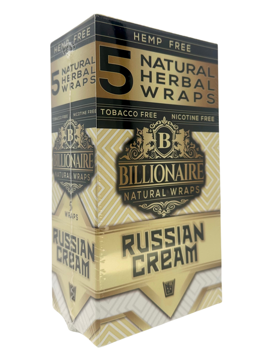 Billionaire Hemp Free Herbal Wrap 5pk Russian Cream