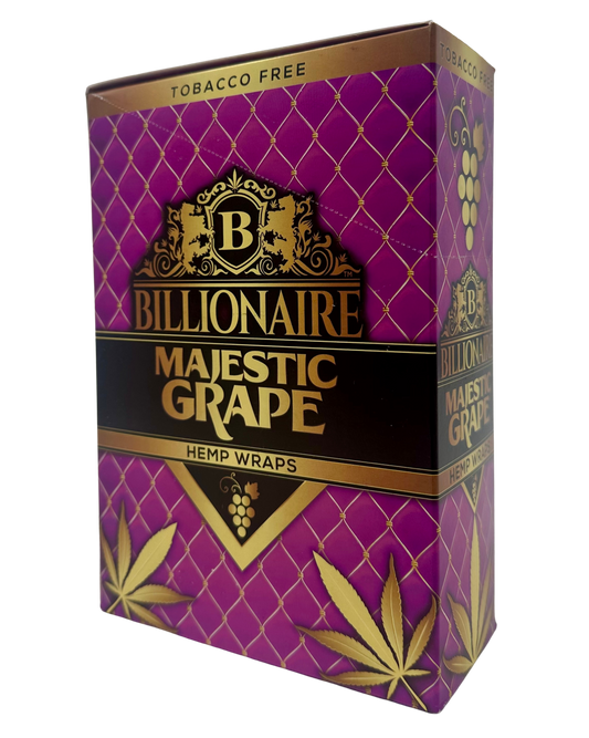 Billionaire Majestic Grape Hemp Wrap 2pk
