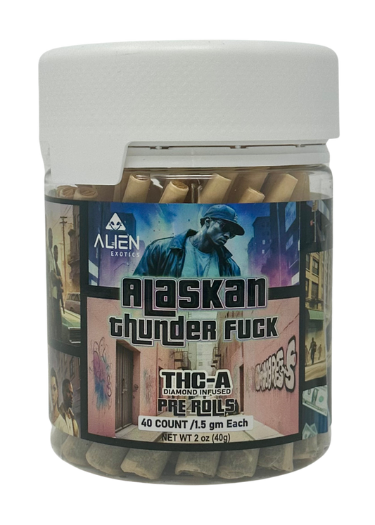 Alien THC-A Pre-Roll Jars (40 x 1.5g) Alaskan Thunder Fck(Sat)