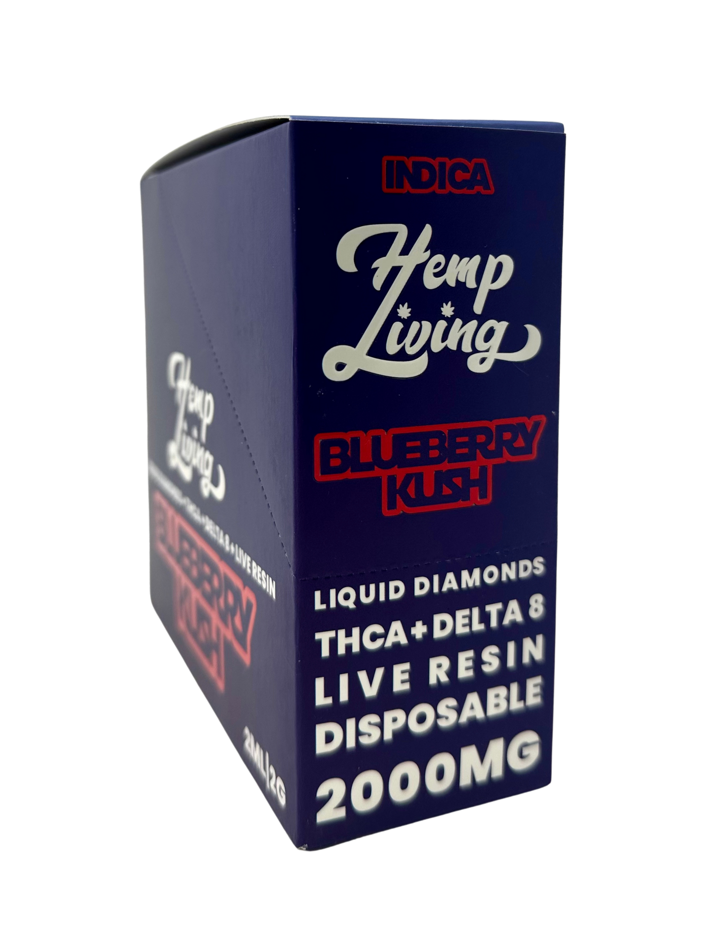 Hemp Living 2g D8 Disp Blueberry Kush (Ind)