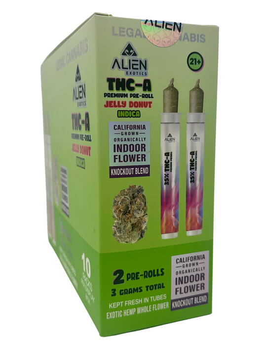 (Ind) Alien Exotics Prem THC-A Pre-Roll Jelly Donut
