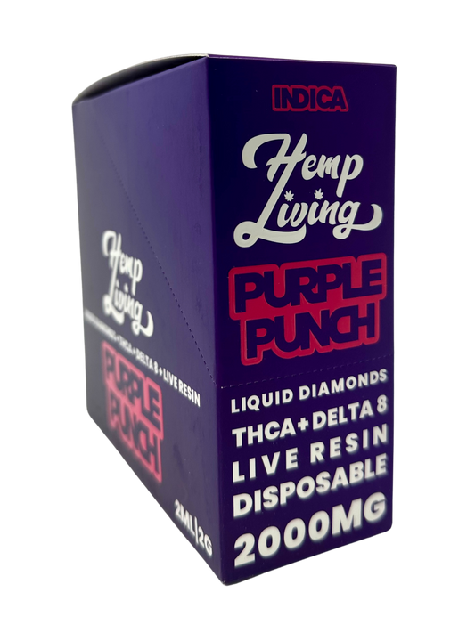 Hemp Living 2g D8 Disp Purple Punch (Ind)