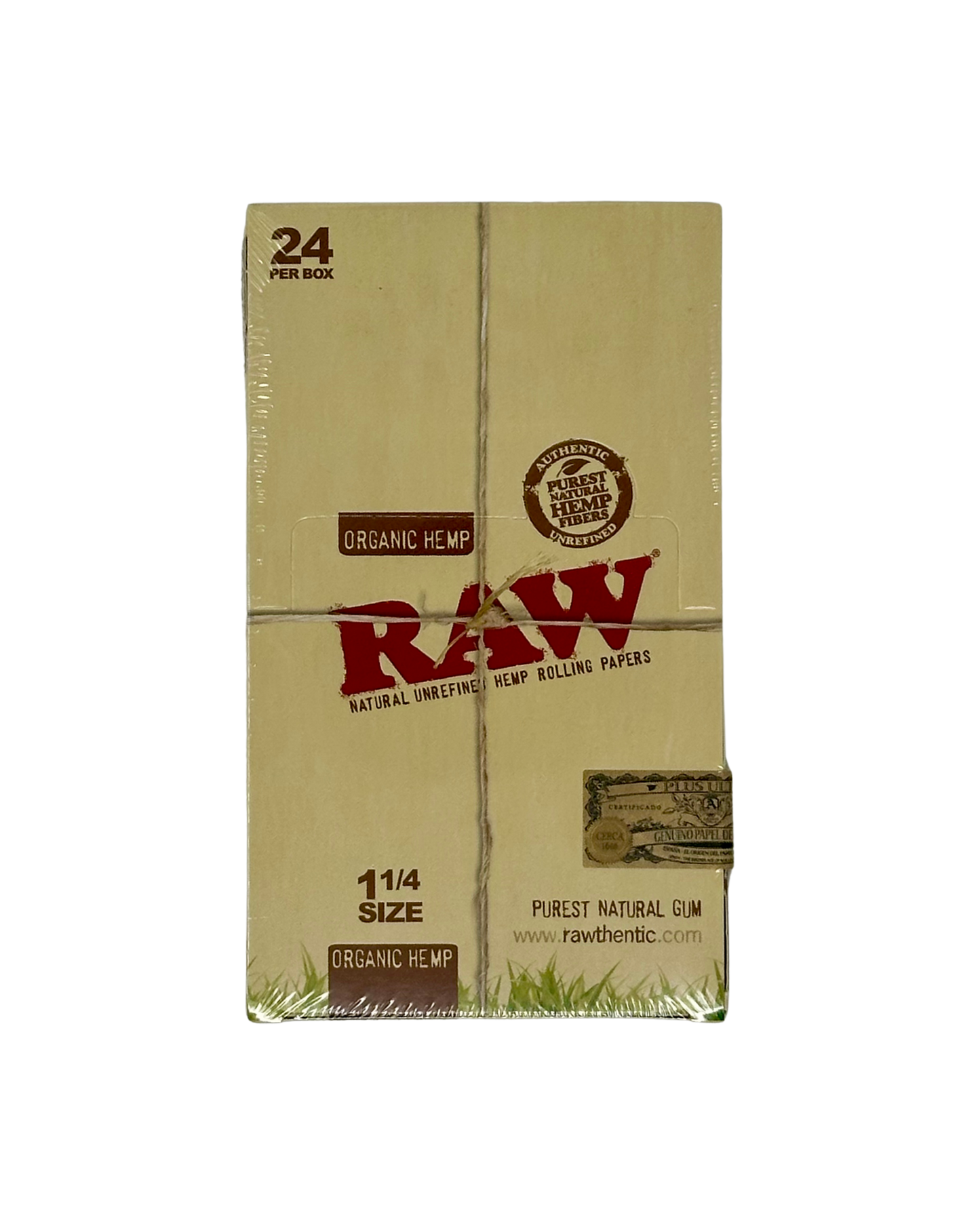 RAW Organic Hemp Papers 1.25"
