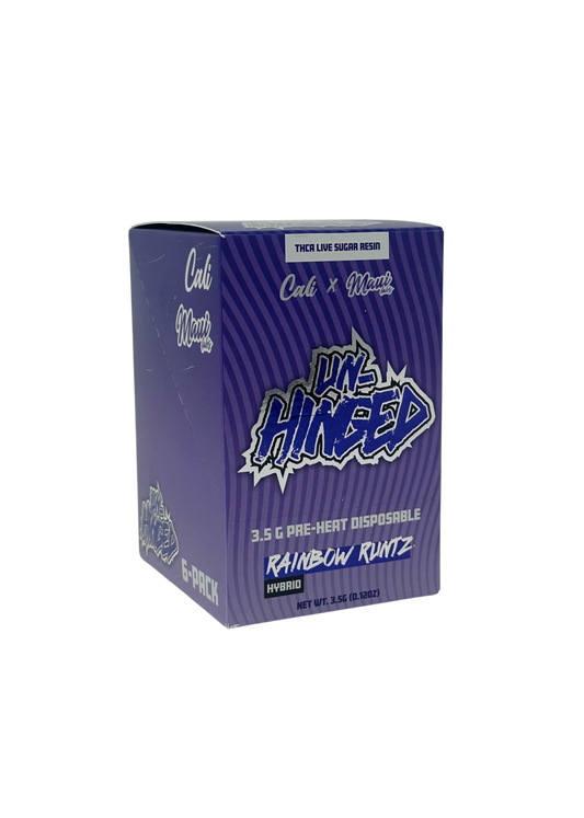 Unhinged 3.5G Dispo-Rainbow Runtz 6-Pack (Hyb)