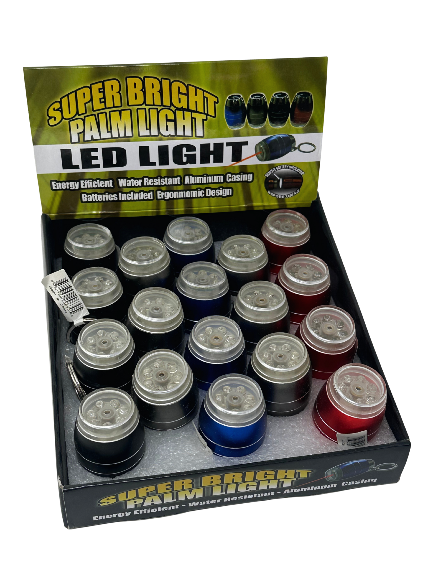 6LED Color Palm Light w/ Carabiner