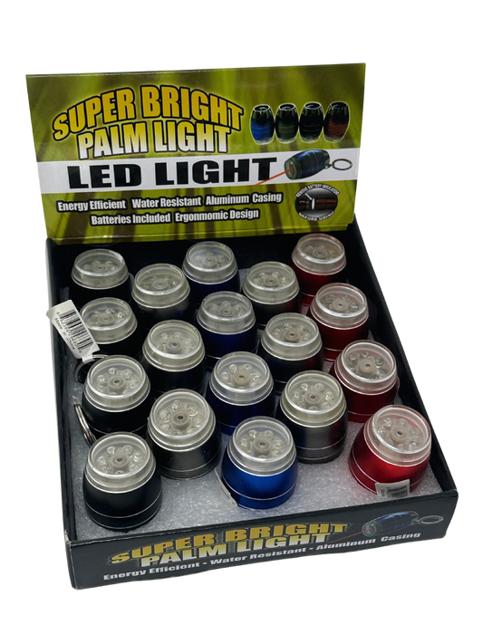 6LED Color Palm Light w/ Carabiner