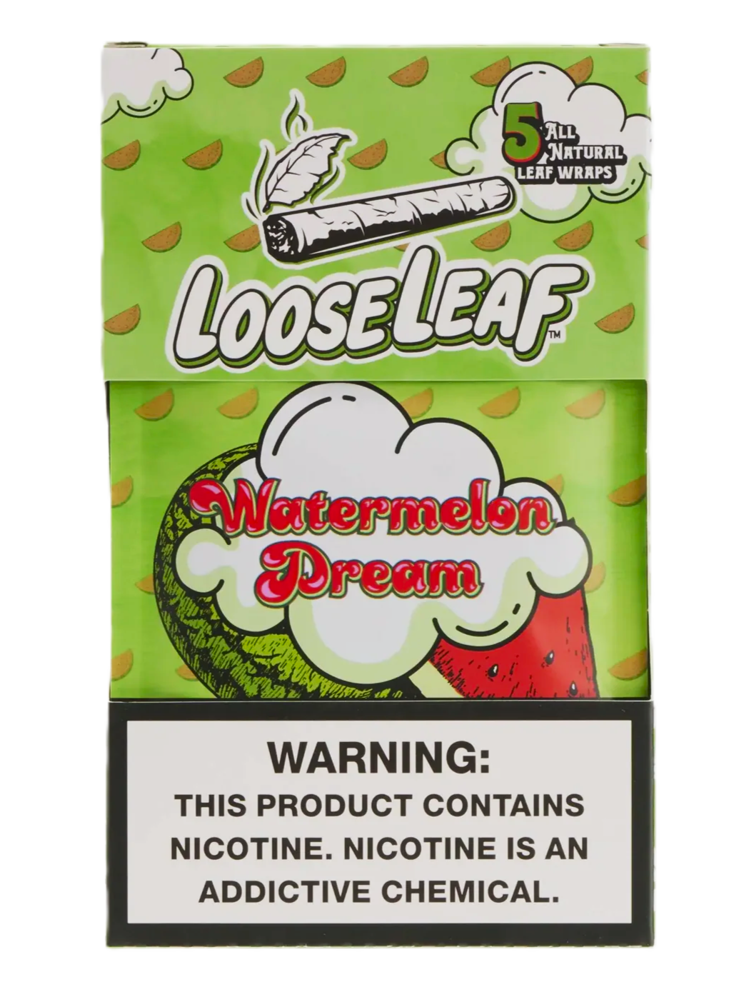 LooseLeaf All Nat 5pk Wraps Watermelon Dream