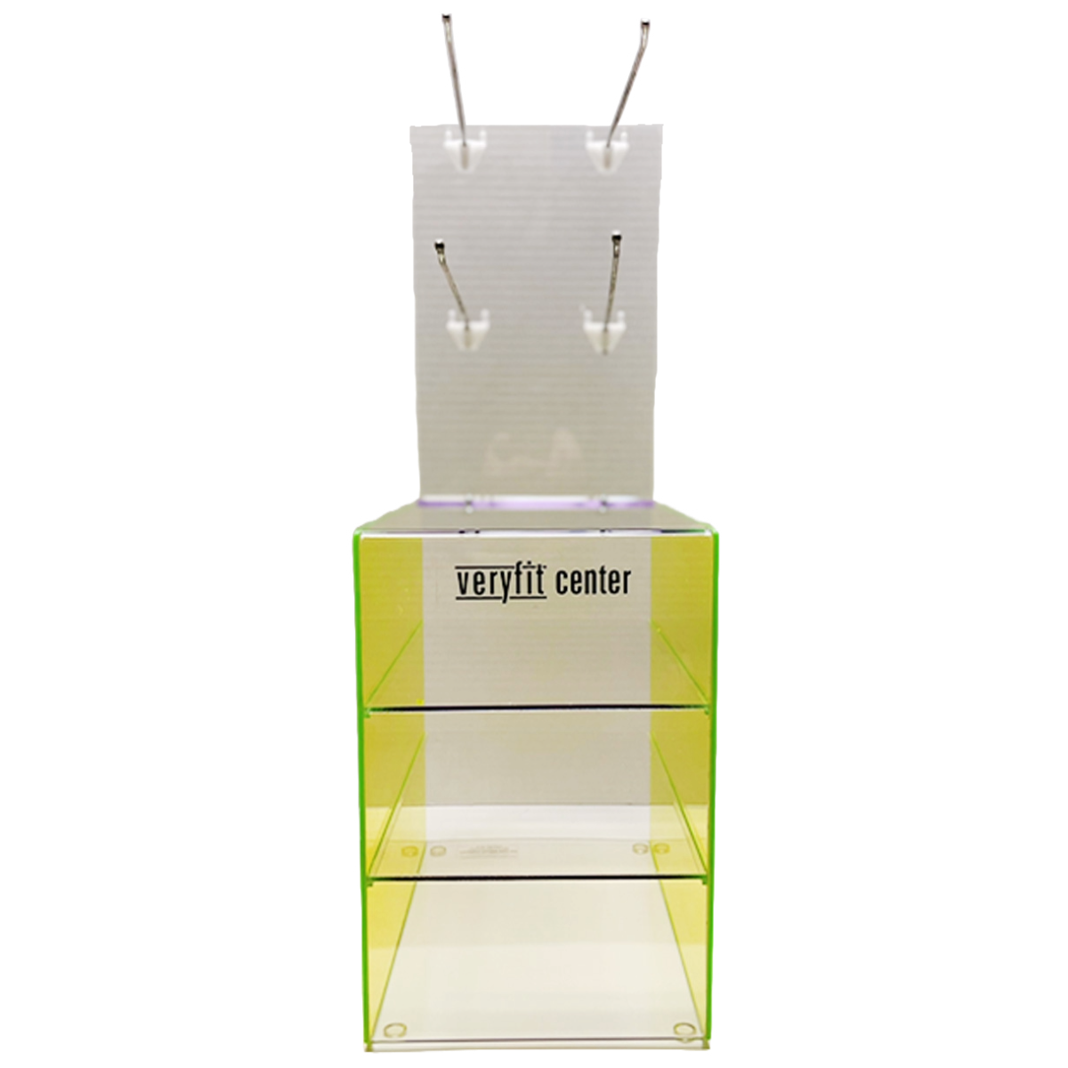 3-Tier Acrylic Counter Display w/ 4 Hooks
