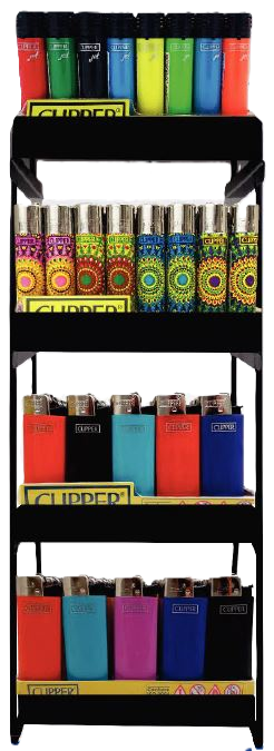 4-Tier Clipper Lighter Display