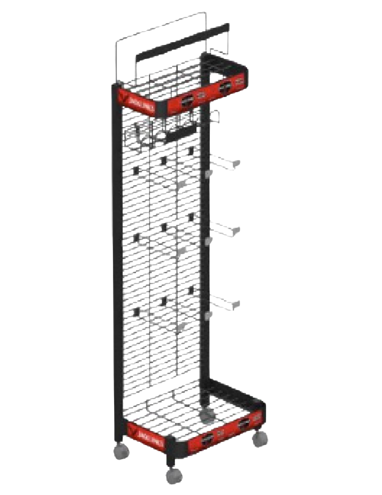 J.L. 2021 1.5' Black 2-Tier End Cap