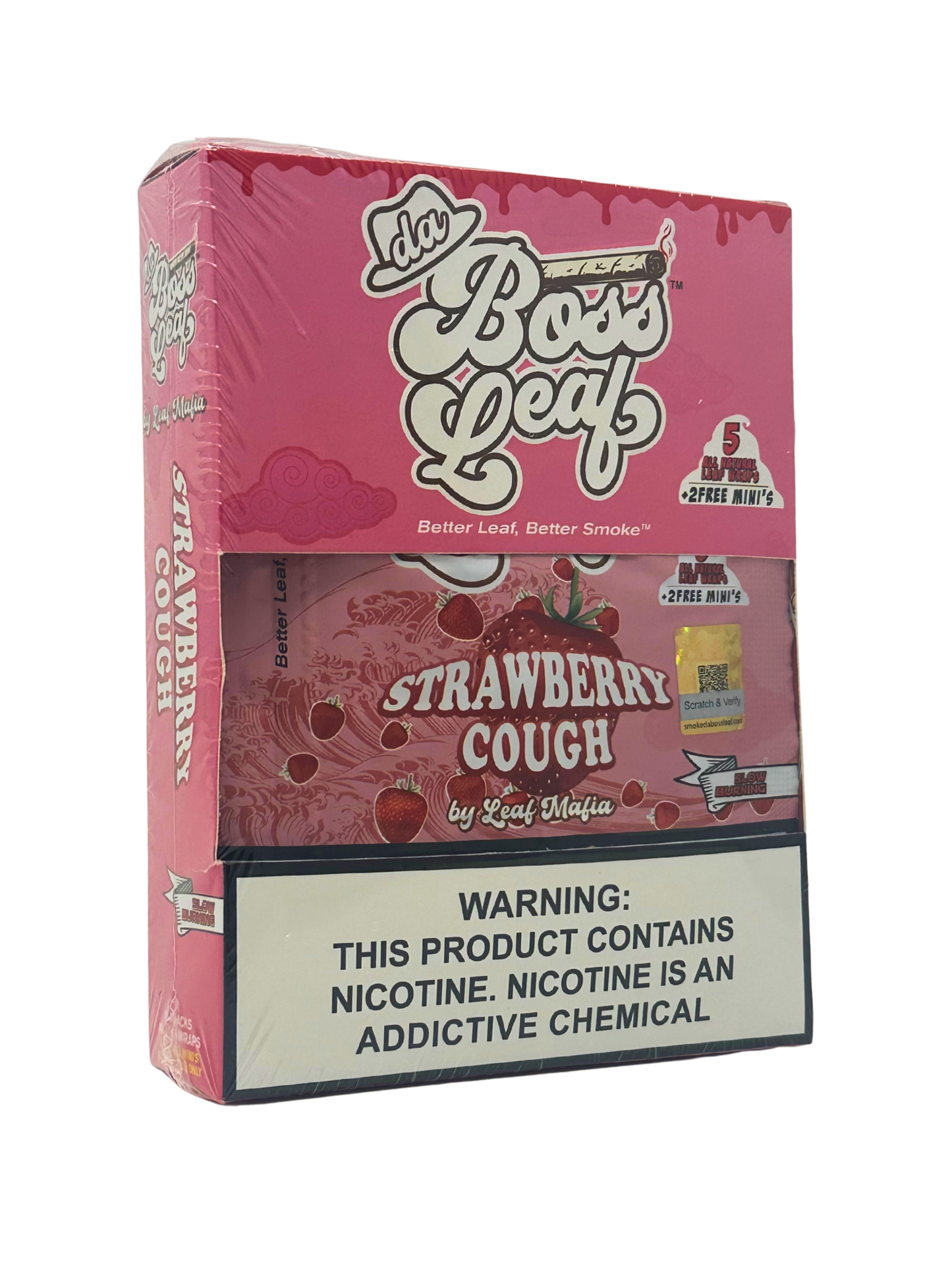da Boss Leaf Strawberry Cough 7pk Wraps