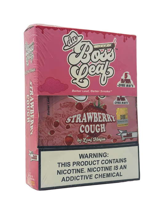 da Boss Leaf Strawberry Cough 7pk Wraps