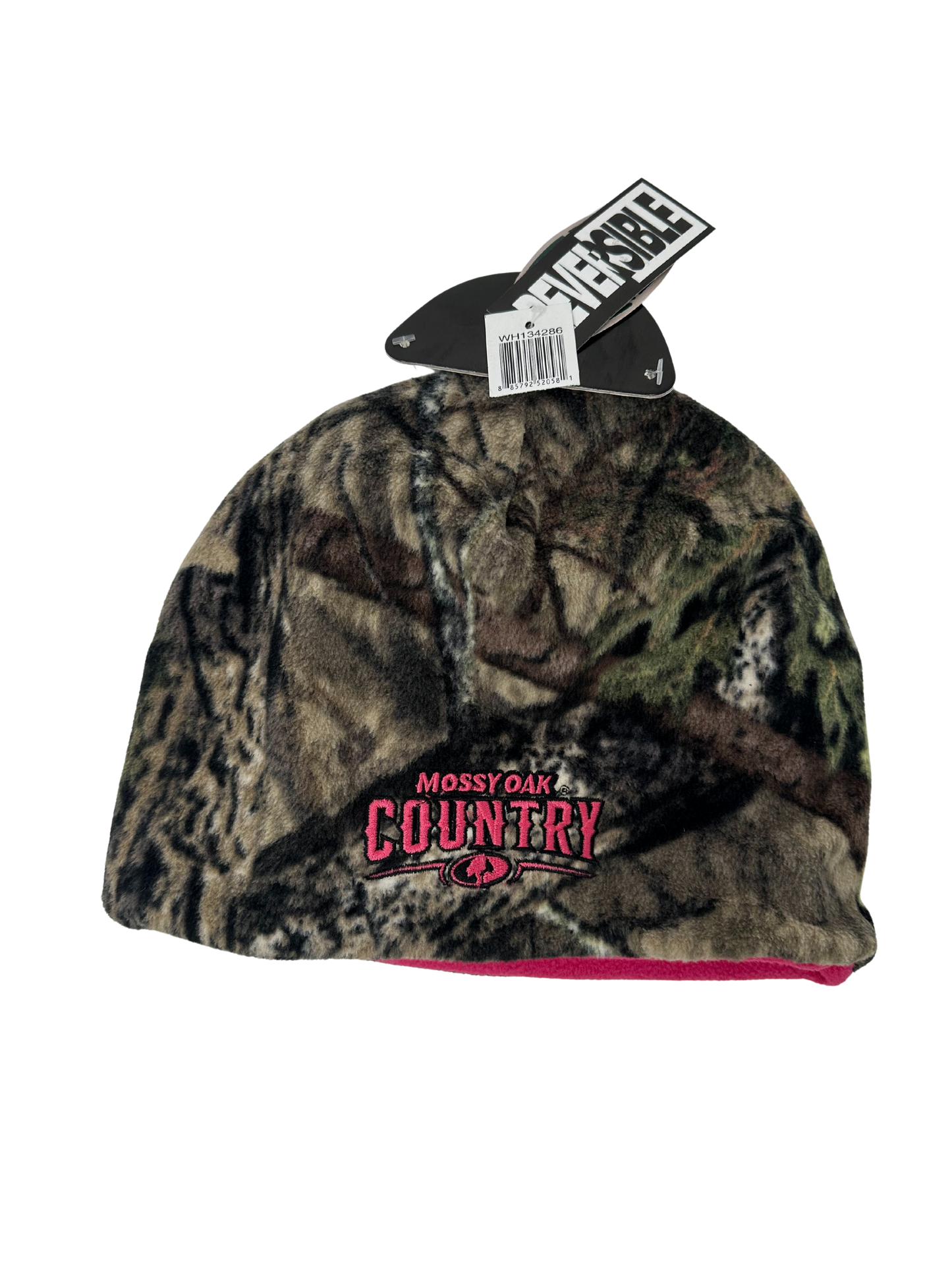 Mossy Oak Reverse Hat (Camo/Pink)