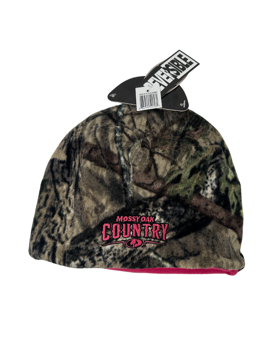 Mossy Oak Reverse Hat (Camo/Pink)