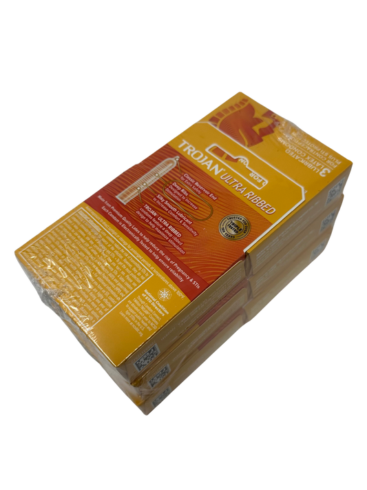 Trojan Ribbed 3pk