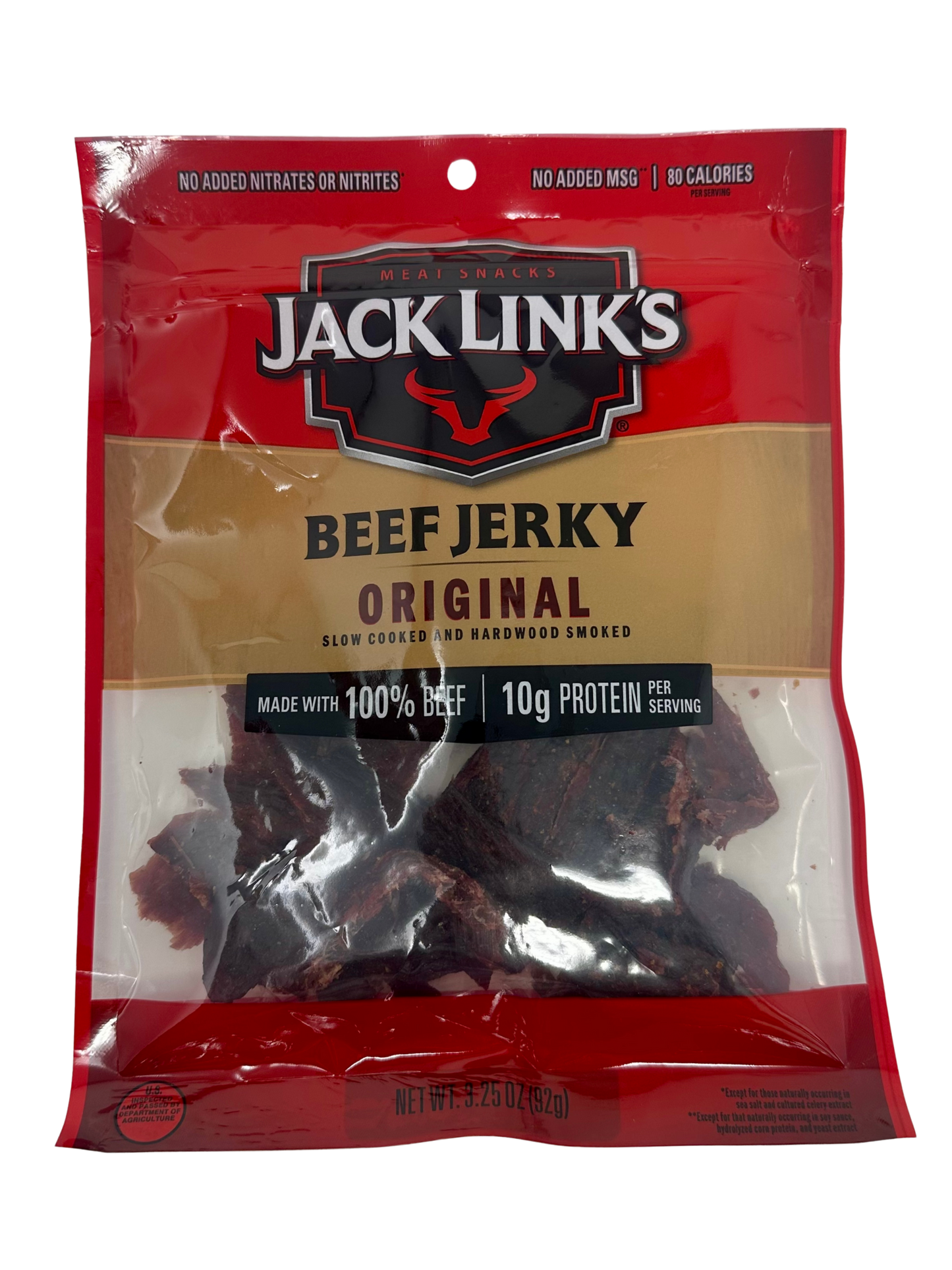 J.L. Lg Original Jerky Bag 3.25oz