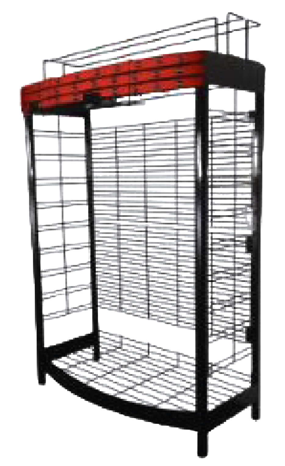 J.L. 2021 3' Black 3-Tier End Cap