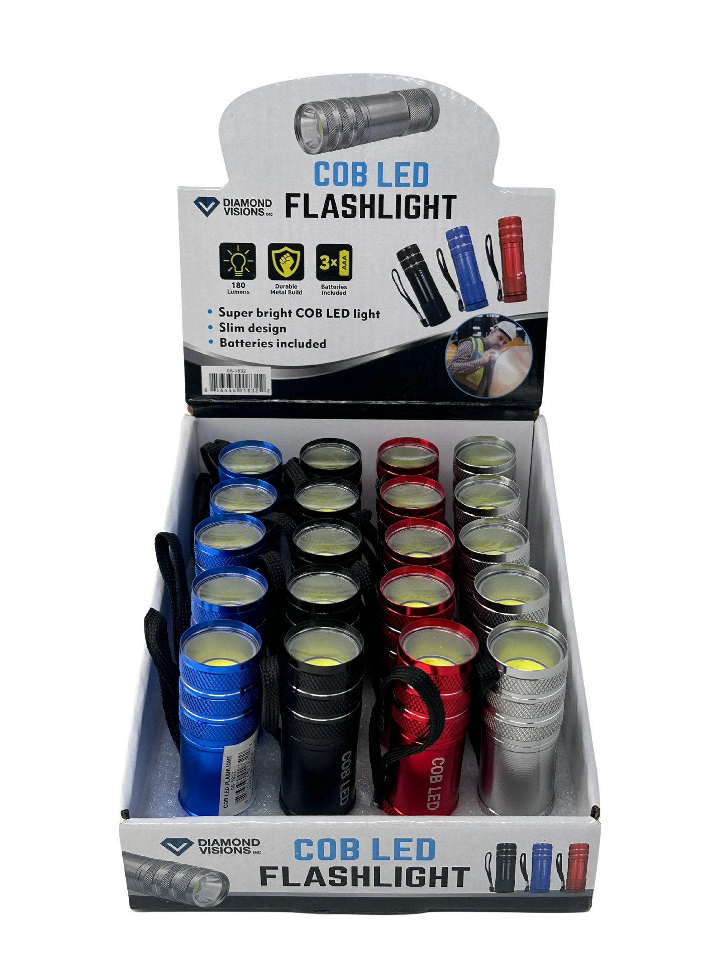 COB LED Metal Flashlight