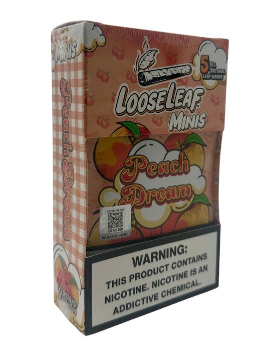 LooseLeaf Minis All Nat 5pk Wraps Peach Dream