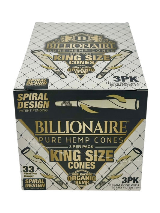 Billionaire Hemp Cones King 3pk