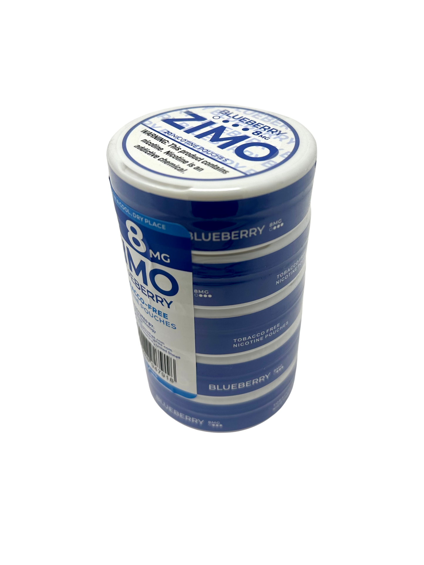 ZIMO Nicotine Pouches 8mg Blueberry