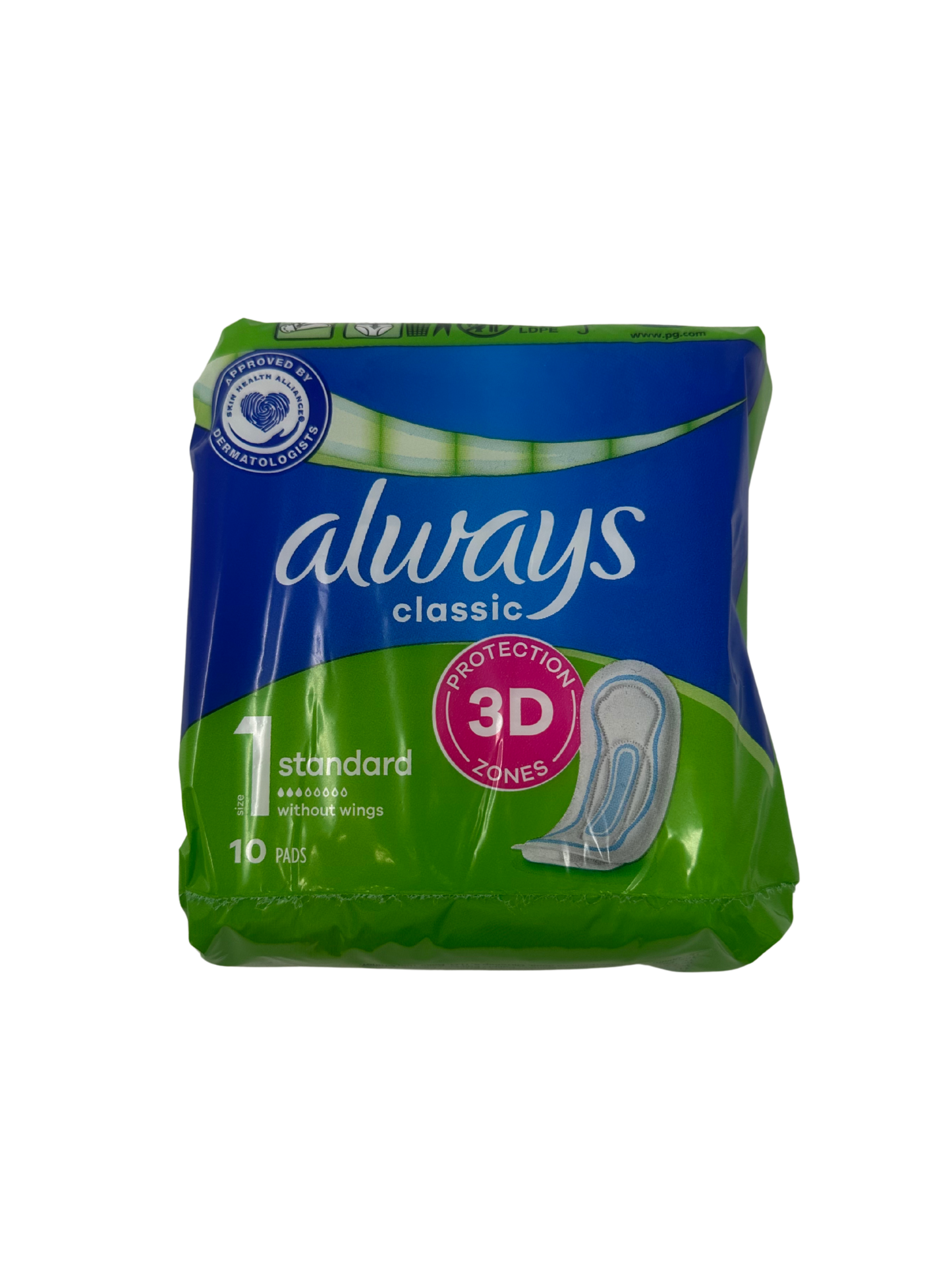 Always Classic Size 1 Maxi Pads 10ct