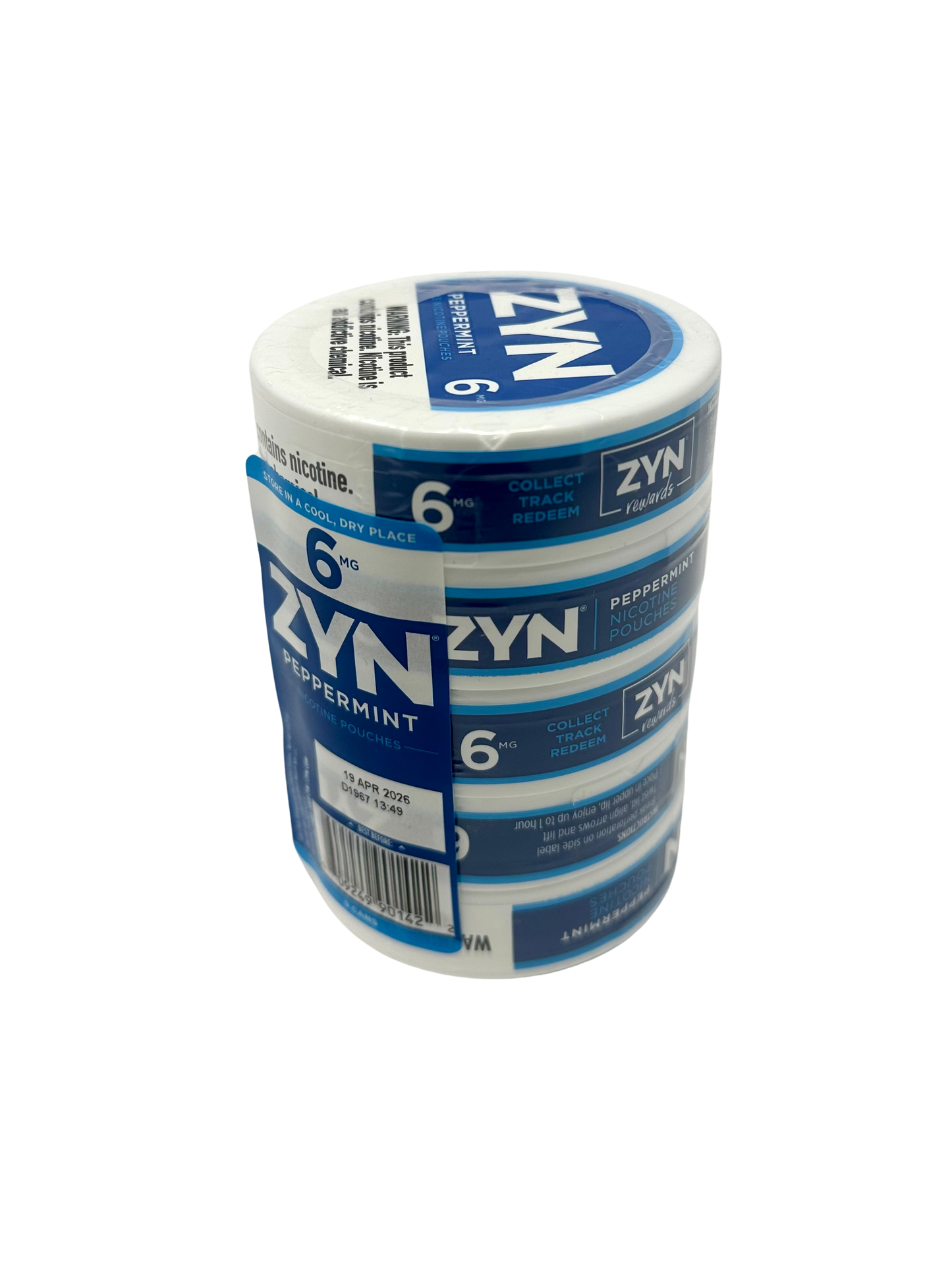 ZYN Nicotine Pouches 6mg Peppermint