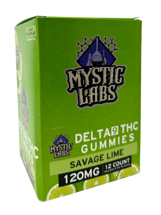 M.L. 120mg 12pk Savage Lime D9 Gummies