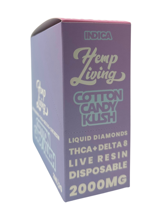 Hemp Living 2g D8 Disp Cotton Candy Kush (Ind)